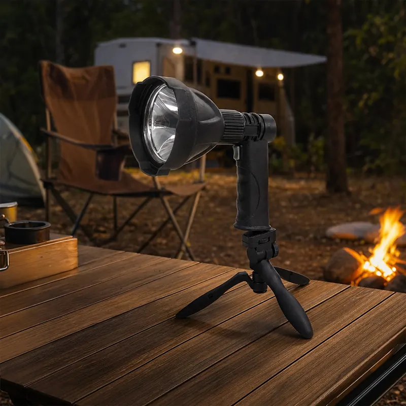 Rechargeable handheld spotlight