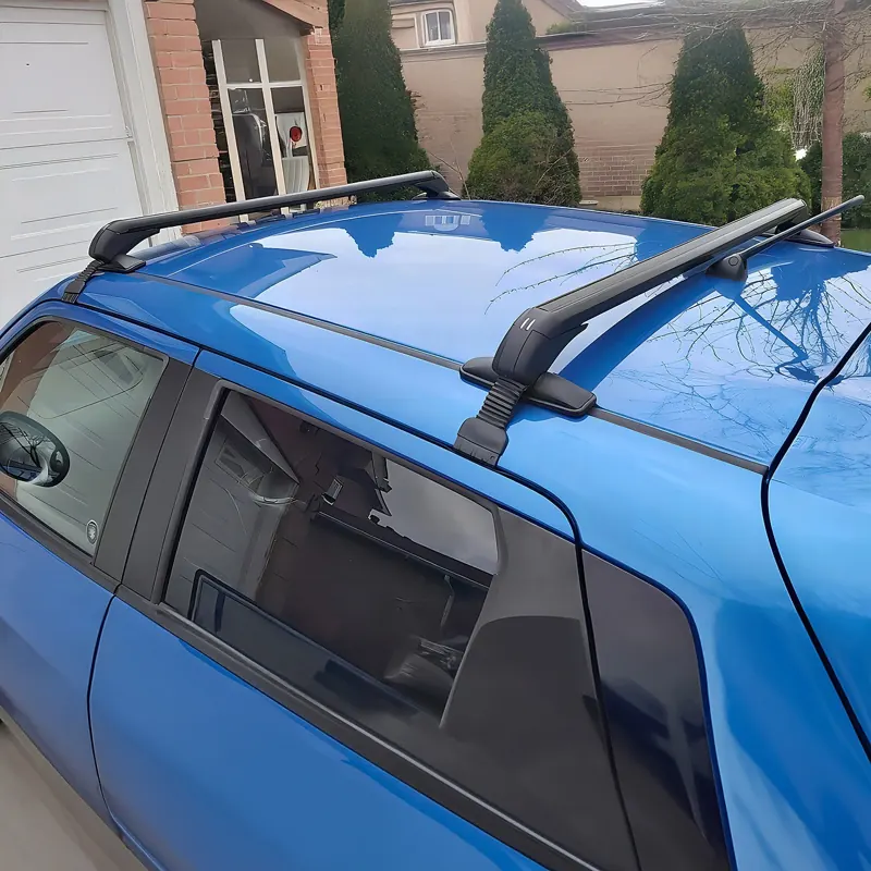 Roof rack bars for cars without rails