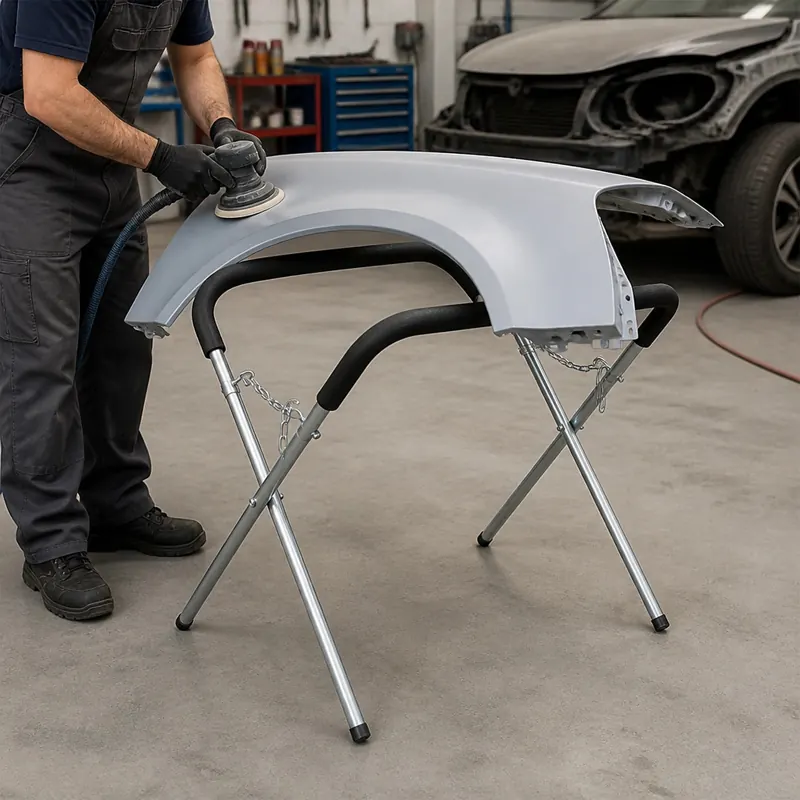 Panel and fender stand