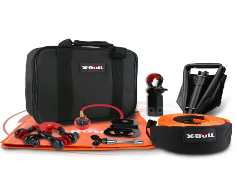 4WD winch recovery kit, 11 piece