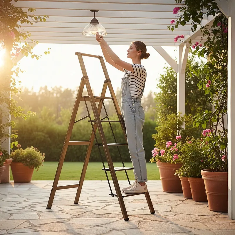5-step aluminium ladder