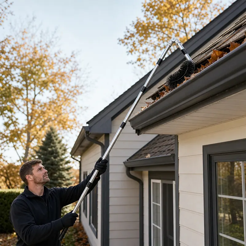 Telescopic gutter cleaning kit 4m