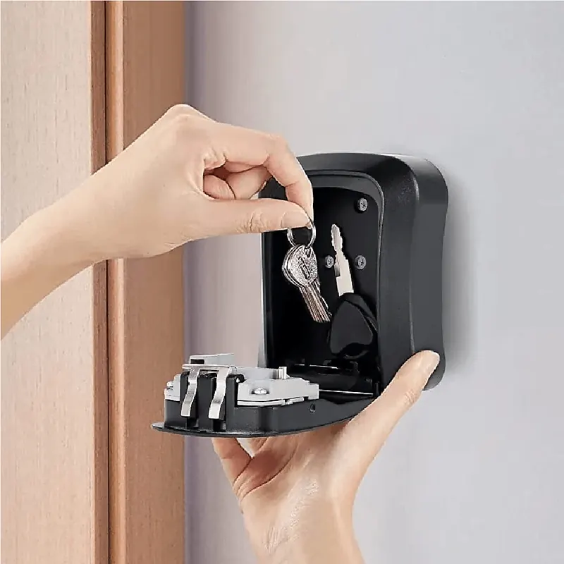 Wall-mounted key safe