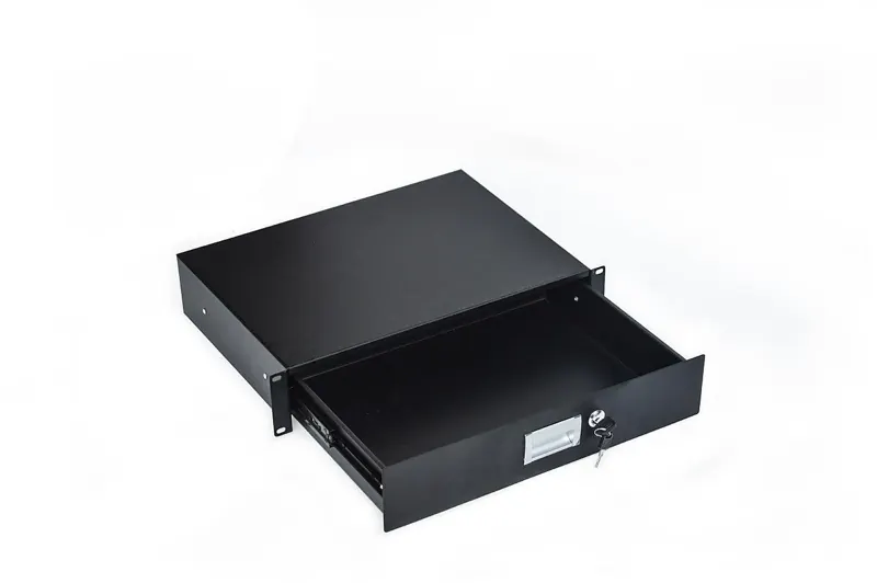 19 in rack drawer, 2U lockable