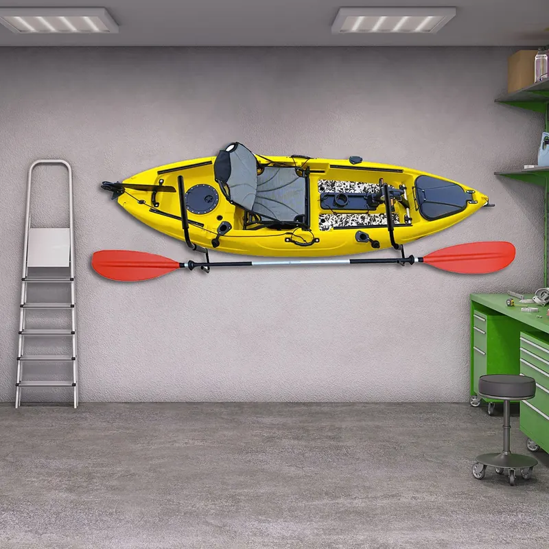 Kayak and board wall rack